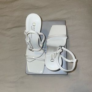 brand new white heels